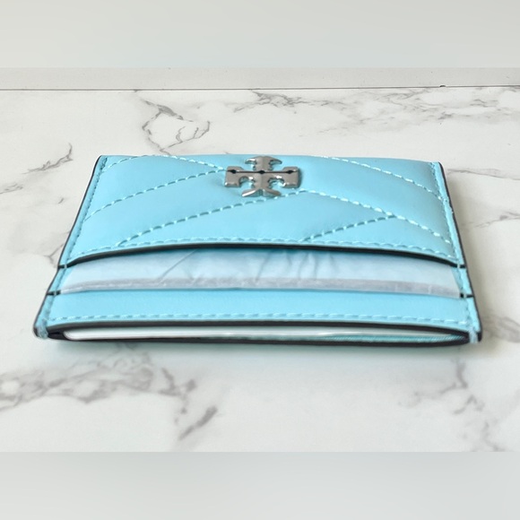 New Tory Burch Kira Chevron Card Case Holder - Picture 8 of 9